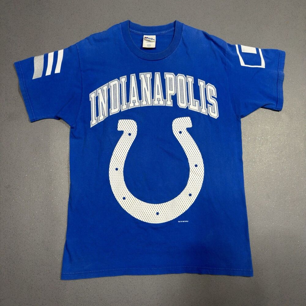 Vintage 1997 Pro Player Indianapolis Colts Shirt Mens Large Royal Blue USA